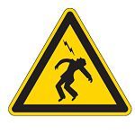 Предупреждающий знак безопасности "Поражение электрическим током"