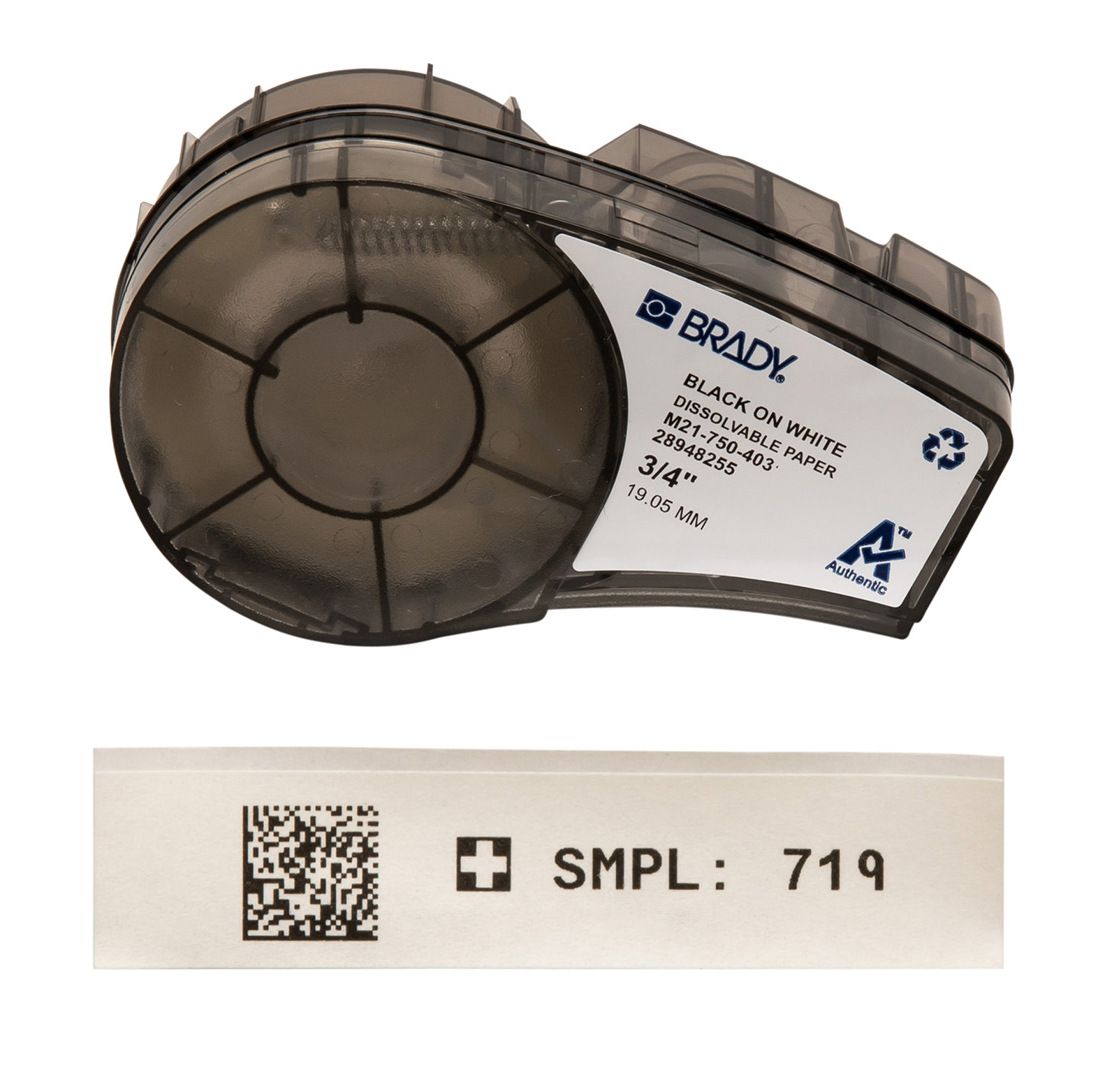 Картридж Brady для принтеров M210, M211 и BMP21 материал B-403 бумага растворимая, лента