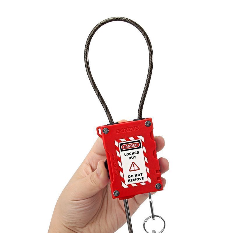 Замок-блокиратор тросовый Точка Безопасности с пиновым цилиндром