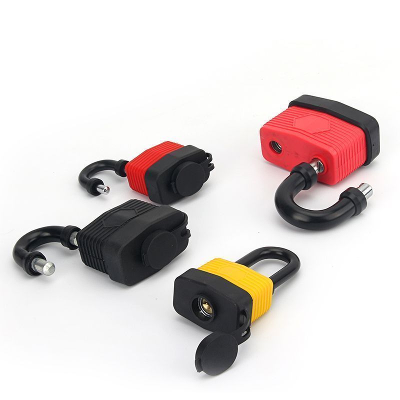 Замок Точка Безопасности чугунный со стальной дужкой в ABS-кожухе