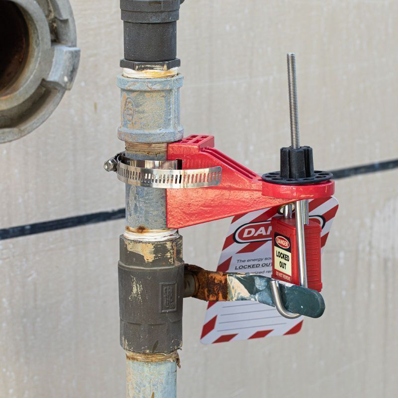 Блокиратор шарового вентиля Точка Безопасности с крюком