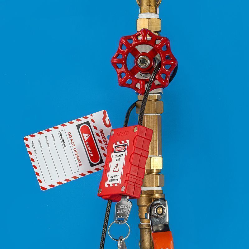 Замок-блокиратор тросовый Точка Безопасности с пиновым цилиндром