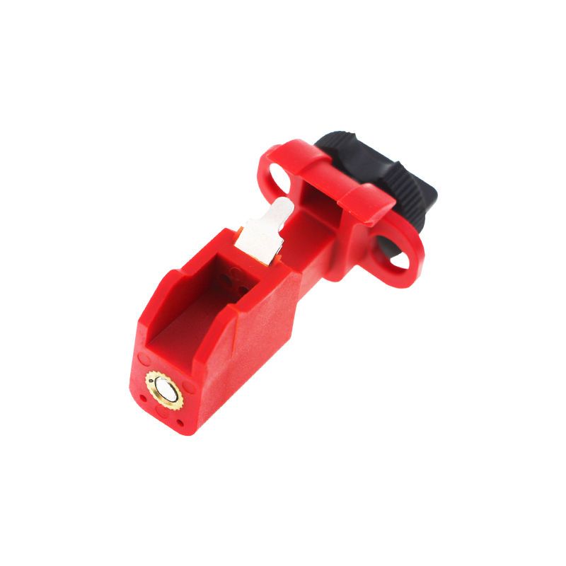 Блокиратор полюсных автоматов TBLO, нейлон и сталь, цвет – красный, 1 шт/упак