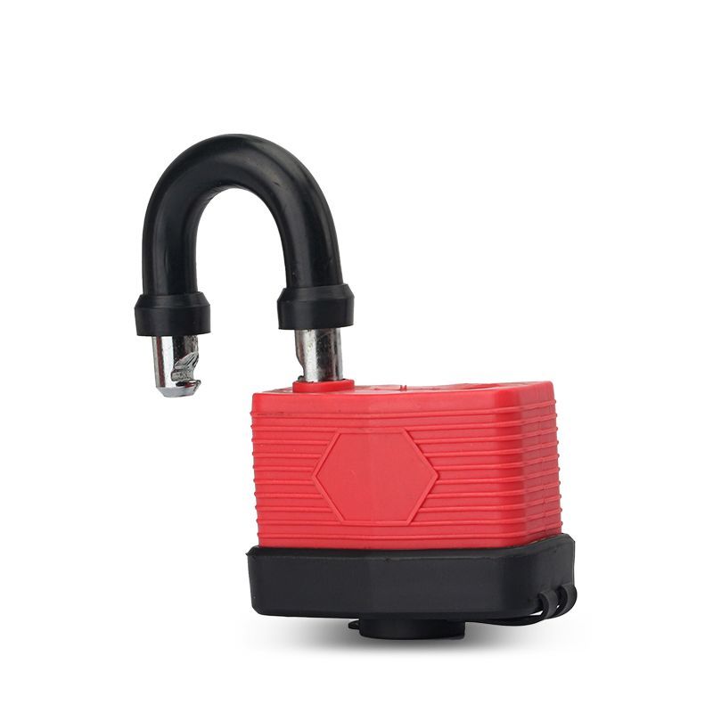 Замок Точка Безопасности чугунный со стальной дужкой в ABS-кожухе