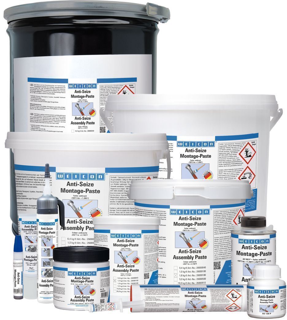 Монтажная паста WEICON Anti-Seize, высокотемпературная до +1200°С
