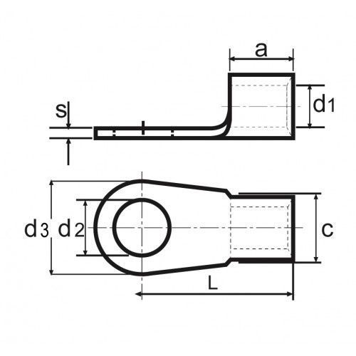 Наконечник SAFAK по DIN46234 кольцевой