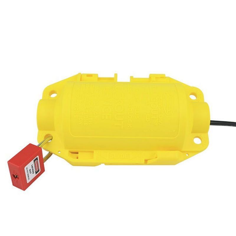 Блокиратор штепсельных разъемов Точка Безопасности жёлтый