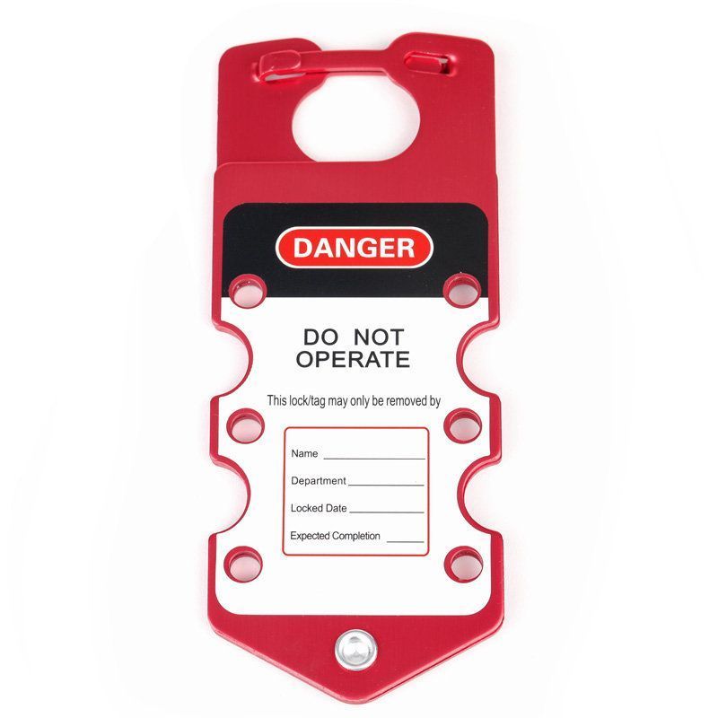 Множитель замковый Точка Безопасности алюминиевый с этикеткой, 6 отверстий