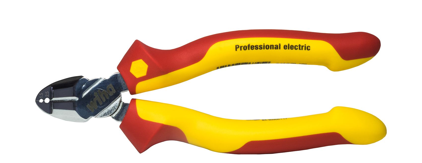 Бокорезы Wiha с отверстиями для снятия изоляции Professional electric с DynamicJoint