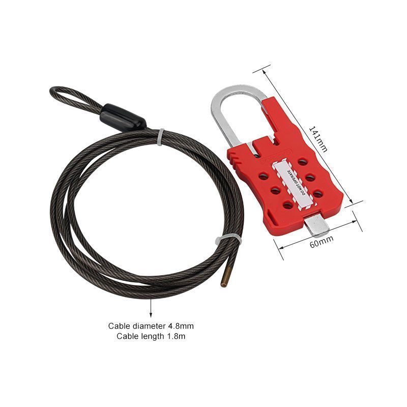 Блокиратор тросовый Точка Безопасности с зажимом из стали и ABS-пластика