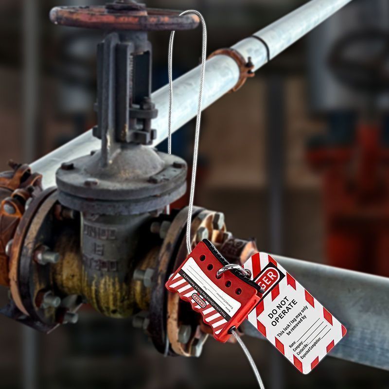 Блокиратор тросовый Точка Безопасности с нейлоновым зажимом на пружине