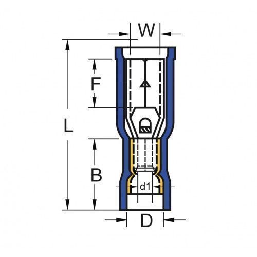 Коннектор SAFAK изолированный ''мама''
