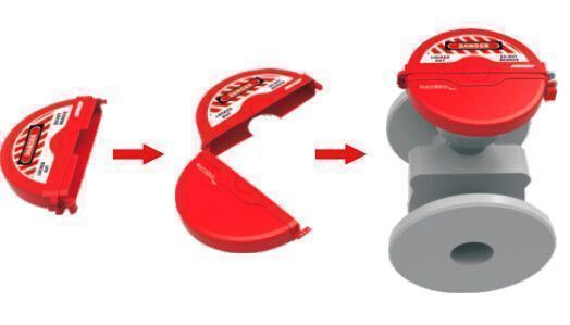 Блокиратор вентилей и задвижек Точка Безопасности раскладной