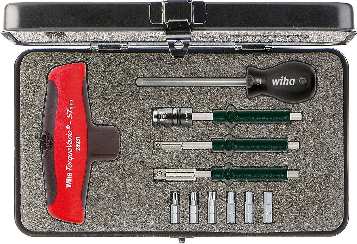Набор Wiha с динамометрической отверткой с Т-образной рукояткой TorqueVario-S T