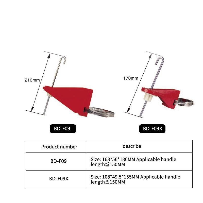Блокиратор шарового вентиля Точка Безопасности с крюком