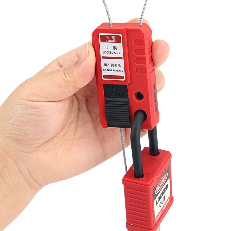 Блокиратор тросовый Точка Безопасности с переключателем