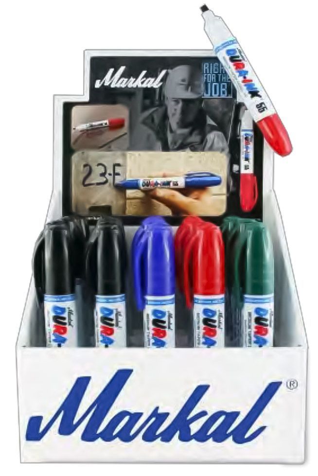 Набор маркеров Markal Dura-Ink 55 в упаковке для витрины