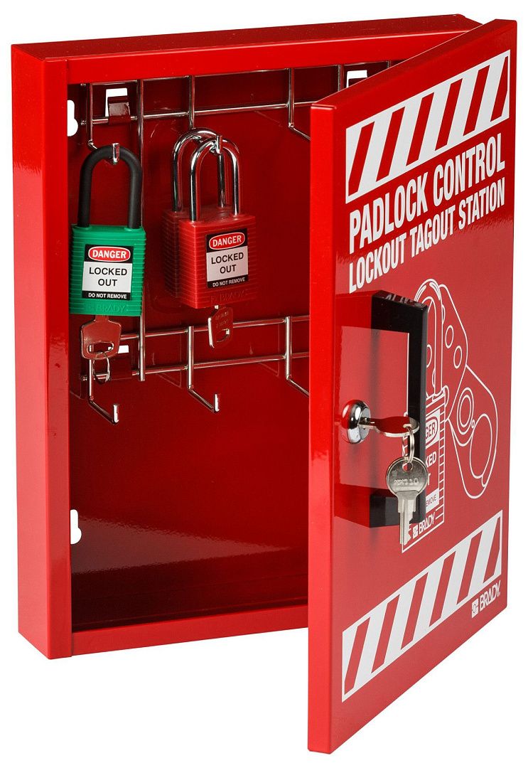 Станция для замков Brady металлическая