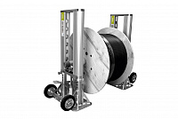 UNIROLLER-1000 гидравлическое устройство для размотки больших катушек с кабелем весом до 4000 кг