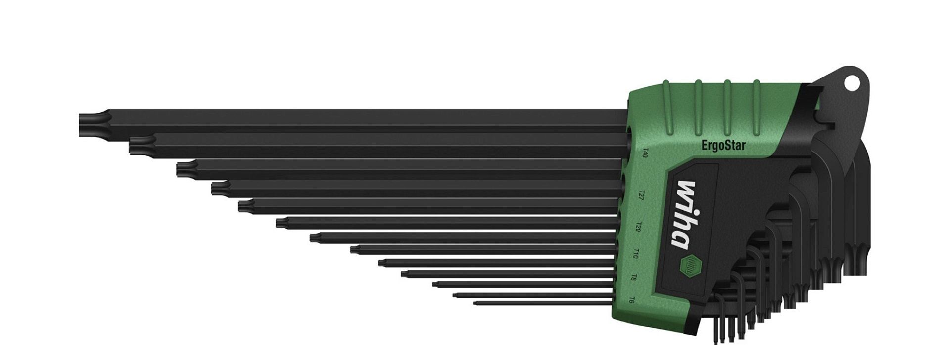 Набор ключей Wiha ErgoStar TORX MagicSpring чёрные