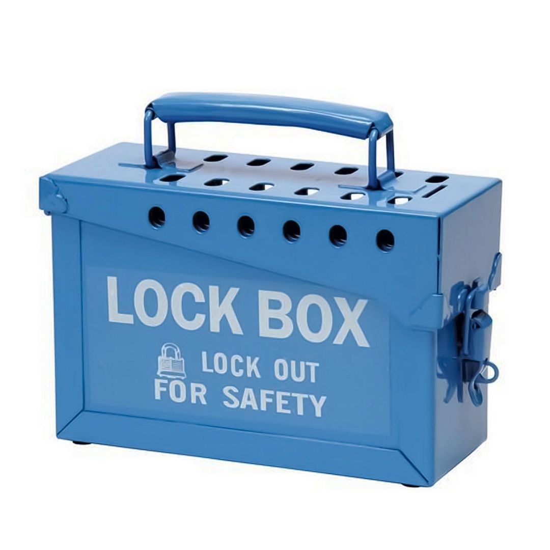 Бокс групповой стандартный, сталь, количество отверстий – 13, 152х227х89 мм, цвет – синий, 1 шт/упак