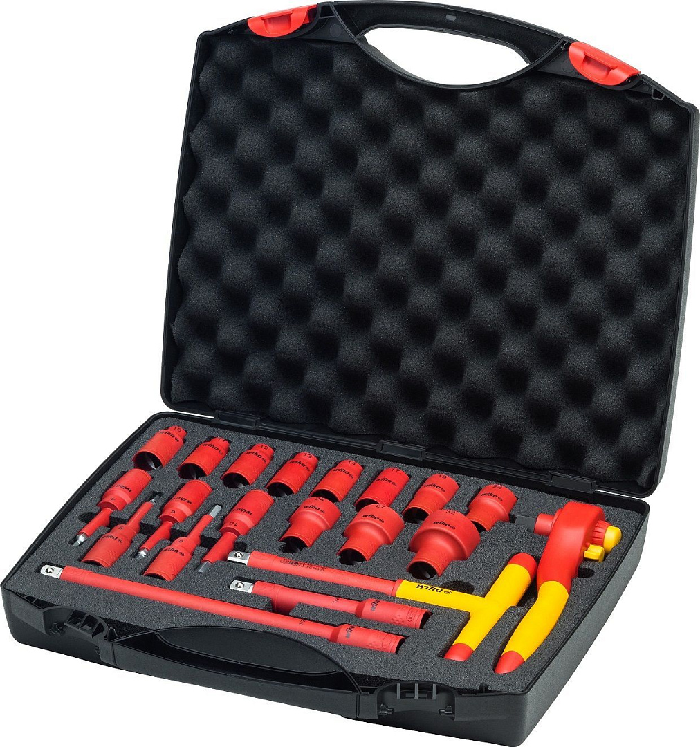 Набор изолированных ключей Wiha с трещоткой 1/2"