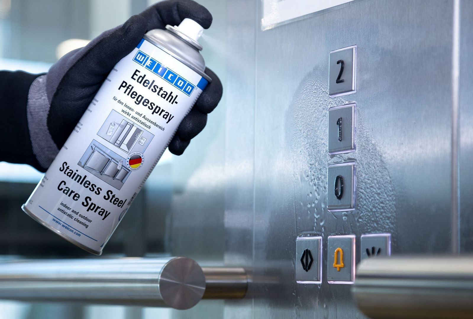 Спрей WEICON Уход за нержавеющей сталью