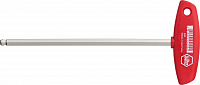 Штифтовый Т-ключ Wiha Шестигранник со сферической головкой и блестящим никелированным покрытием