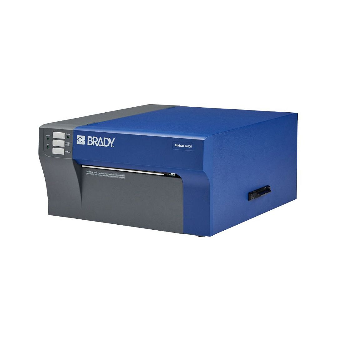 Принтер BRADY J4000-EU-BWSLABS полноцветный струйный с ПО BWS LABS Suite. В комп.: шнур питания, USB кабель, катридж J40-CMY, материал В-2595 (101.6мм х 6.09м), руководство по быстрому запуску.