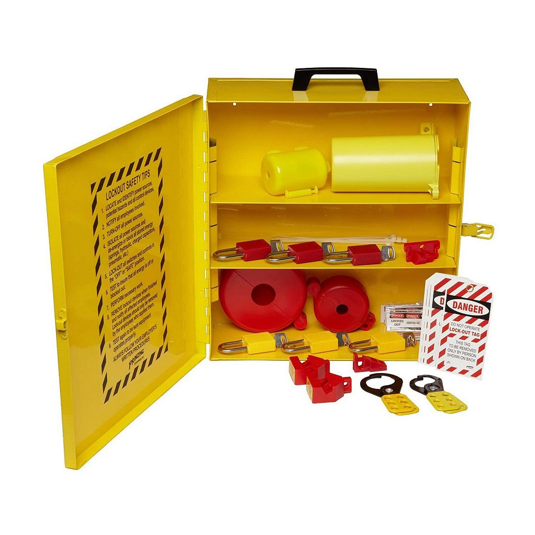 Станция для блокираторов стальная, 406х355х152 мм, цвет – желтый, 1 шт/упак