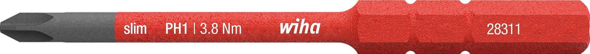 Бита Wiha slimBit electric Phillips