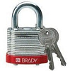 Замок Brady стальной ламинированный с дужкой из закаленной стали