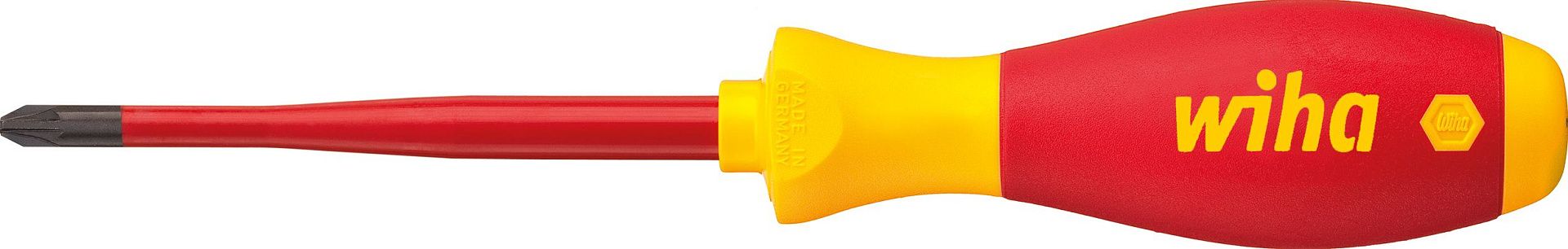 Отвертка Wiha SoftFinish electric slimFix Pozidriv + прямой щлиц
