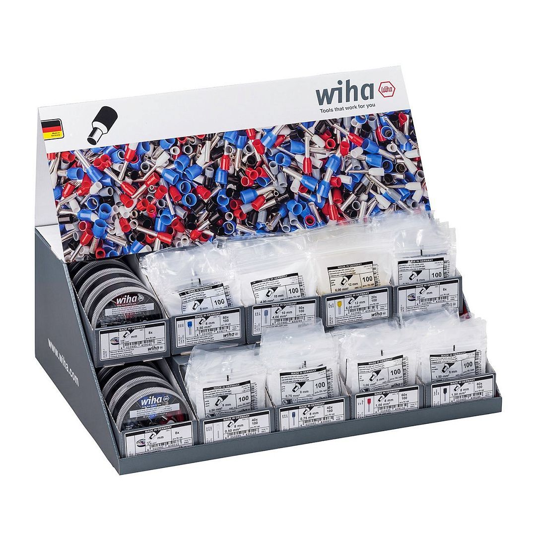 Дисплей для комплектов кабельных наконечников Wiha C000A