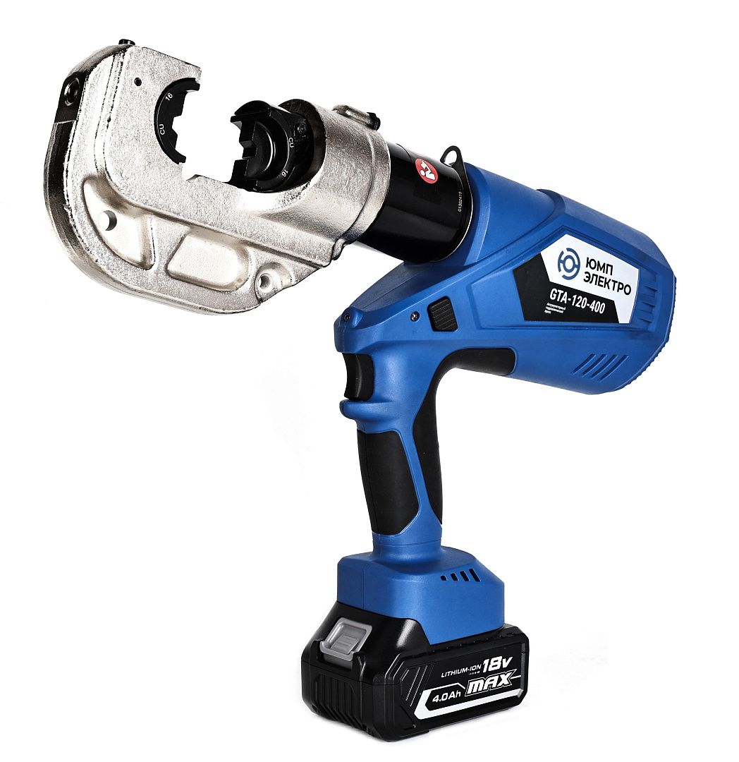 Пресс электрогидравлический ЮМП ЭЛЕКТРО GTA-120-400 аккумуляторный для обжима кабельных наконечников