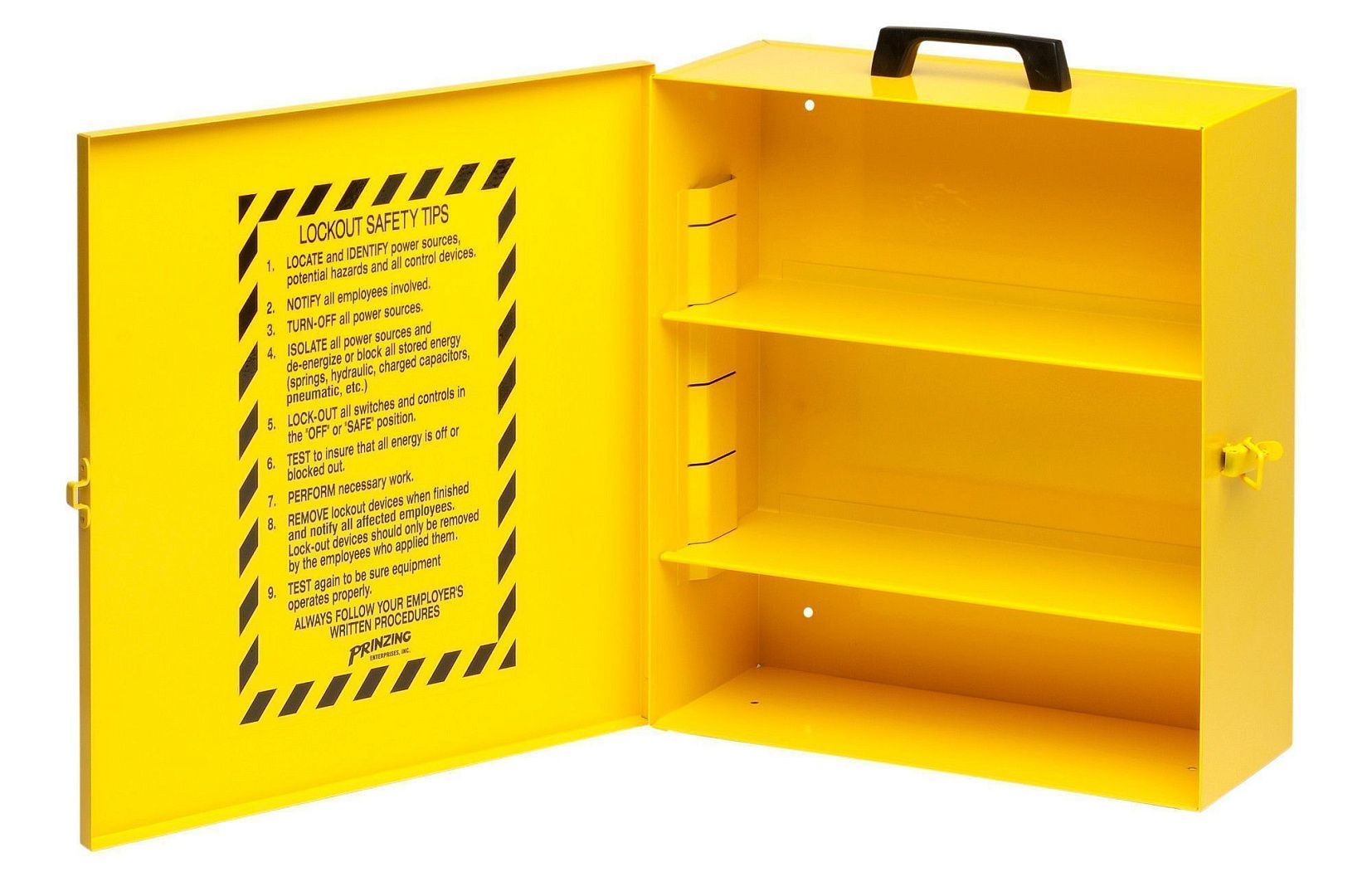 Станция для блокираторов стальная, 406х355х152 мм, цвет – желтый, 1 шт/упак