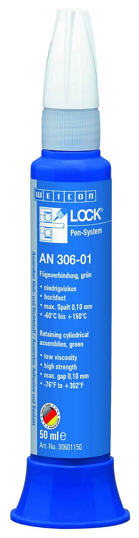 10017880 WEICONLOCK AN 306-01 Фиксатор цилиндрических узлов (50 мл) низкая вязкость, высокая сила фиксации, м