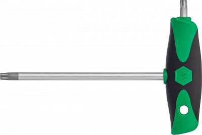 Штифтовый Т-ключ Wiha ComfortGrip TORX с боковым приводом и матовым хромированием