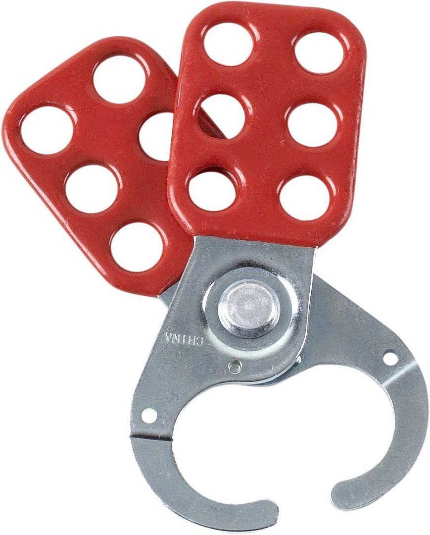 Множители замковые стандартные, сталь с виниловым покрытием, диаметр затвора – 25 мм, 114х40х10 мм, цвет – красный, 12 шт/упак