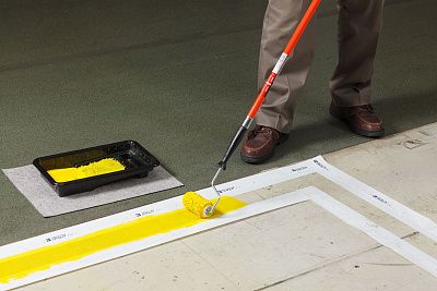 Трафарет Brady PaintStripe для непрерывной напольной разметки краской, полипропилен B-518