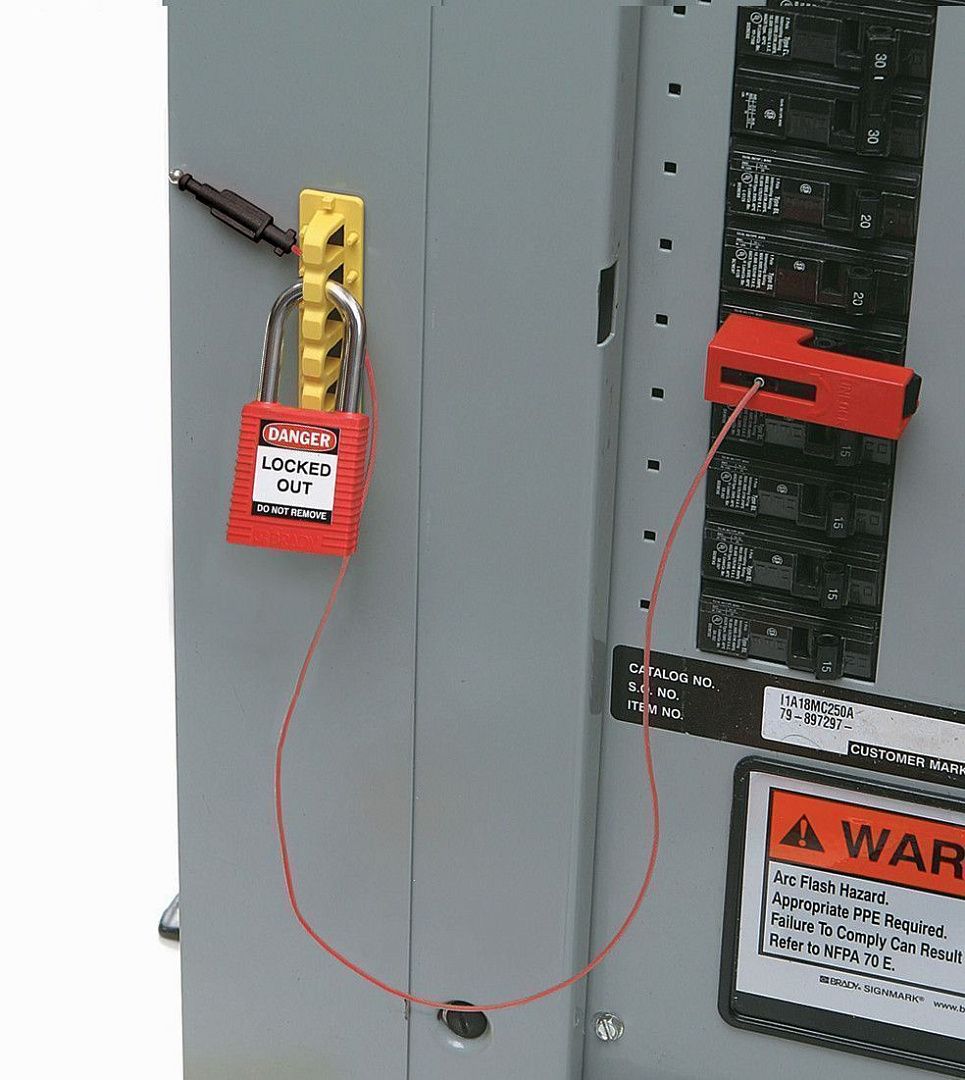 Блокиратор флажковых автоматов компактный Brady Snap-On