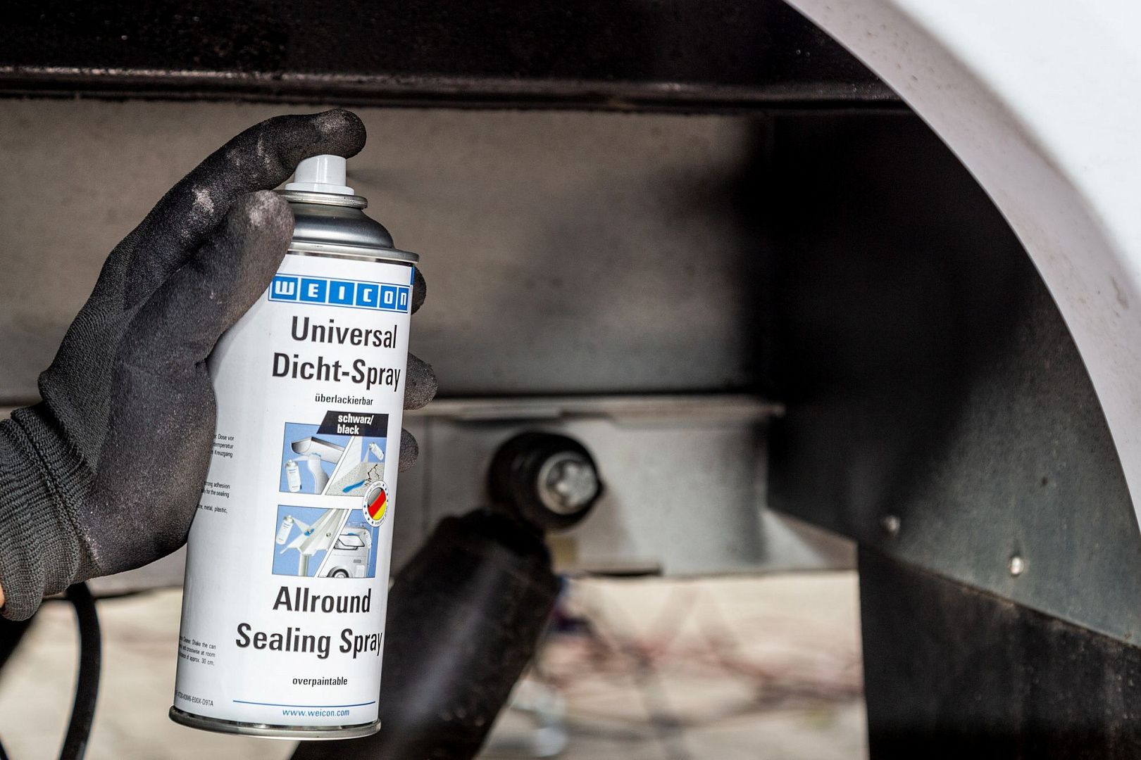 10049571 WEICON Универсальный спрей-герметик. Распыляемый пластик (400 мл)