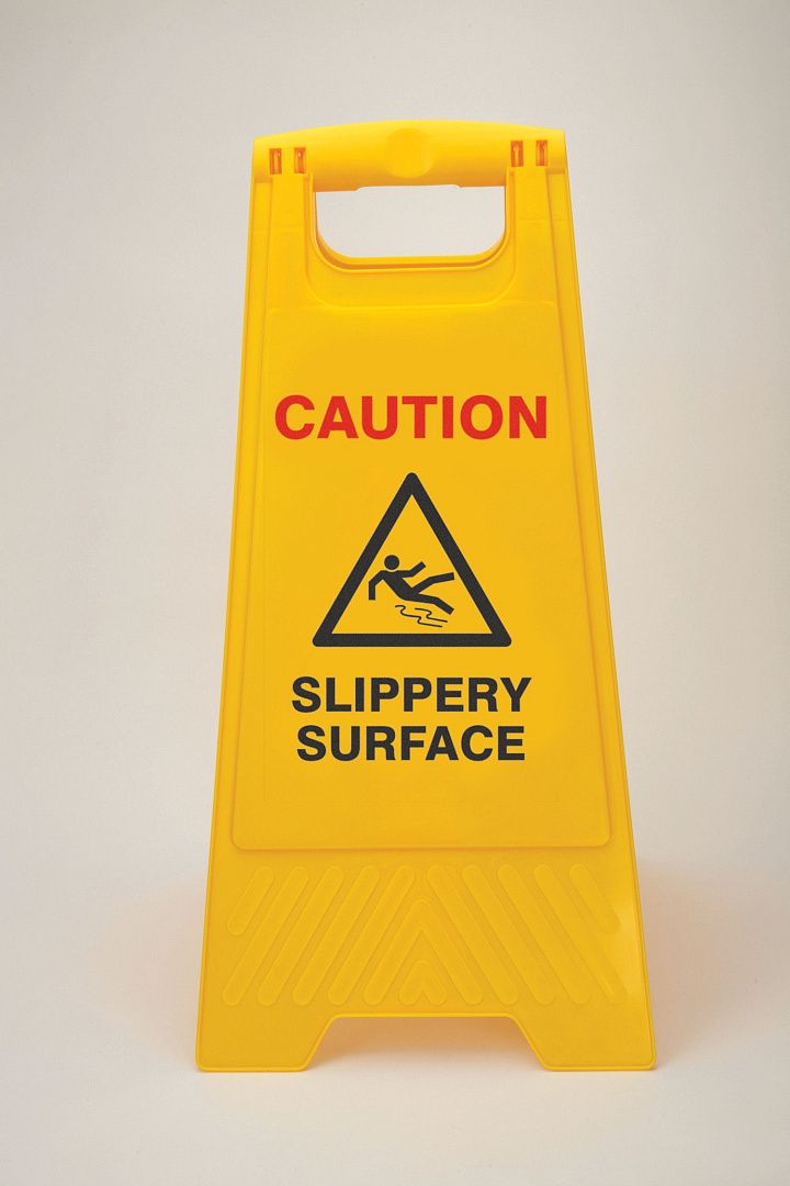 Предупреждающая стойка Brady пластиковая с надписью