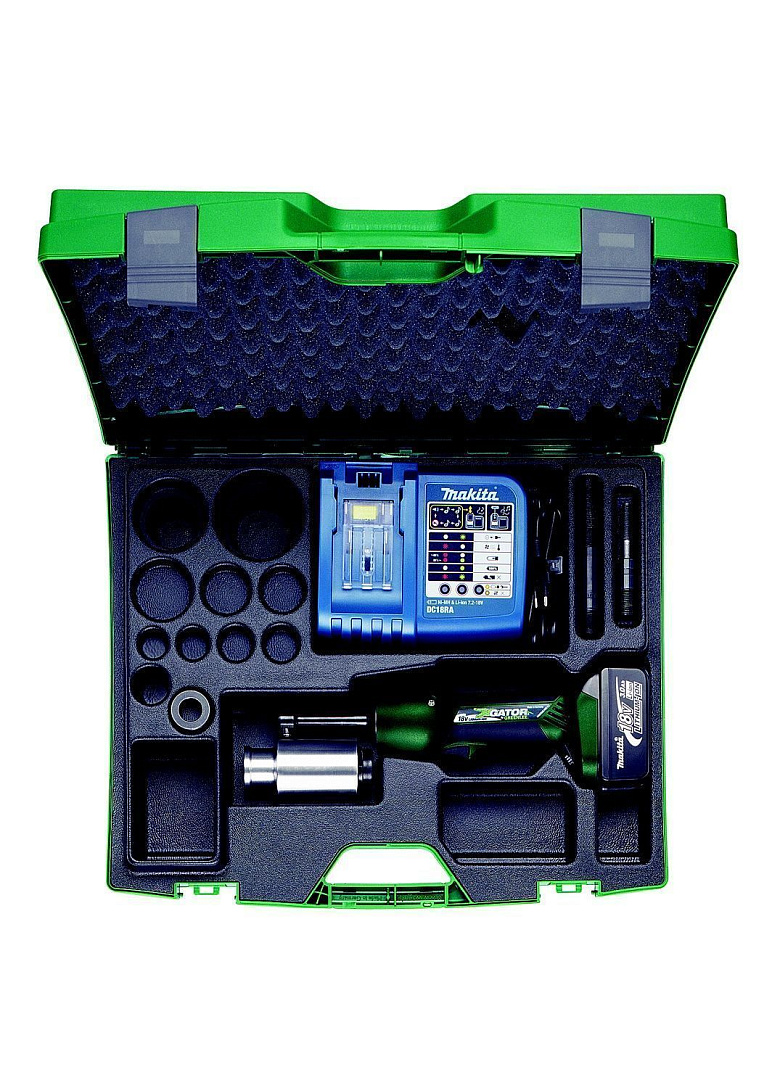 Электрогидравлический аккумуляторный привод Greenlee 60 кН для выдавливания отверстий в металле перфоформами