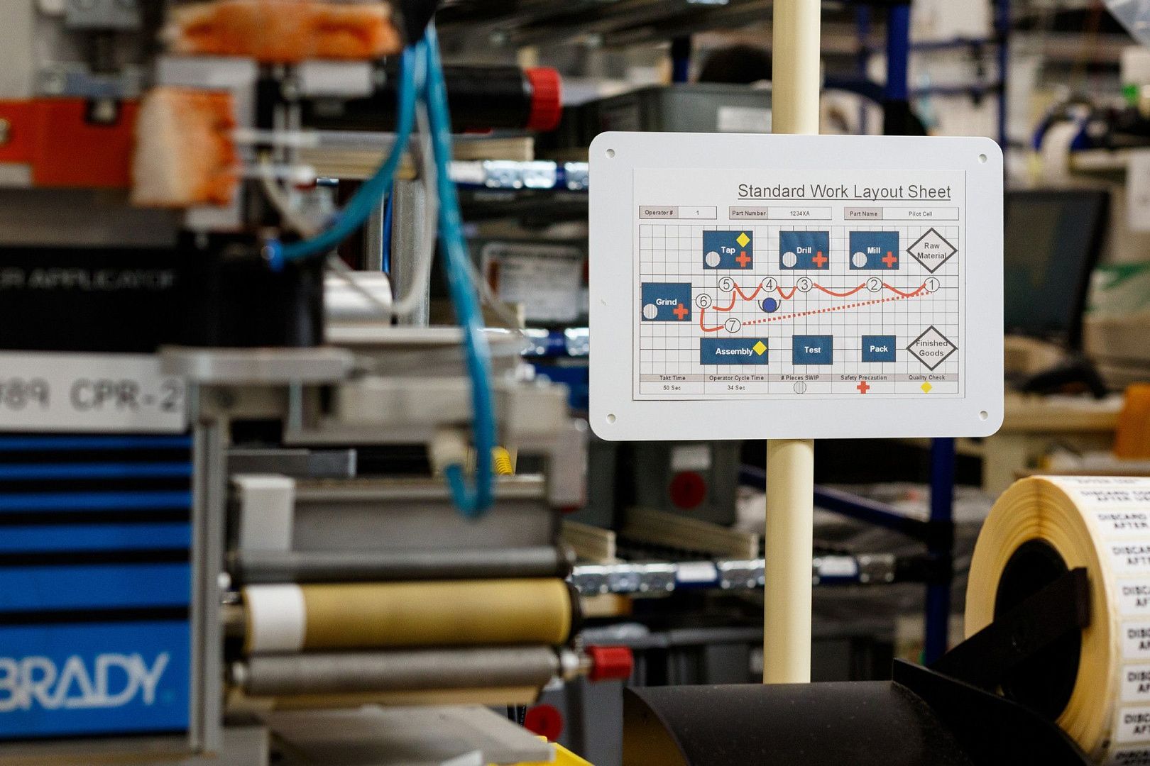 Промышленный цветной принтер этикеток BRADY J5000