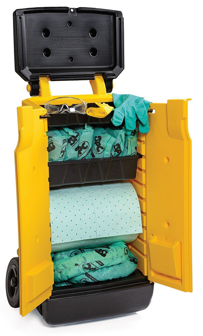 Шкафчик на колёсиках Brady Spill Kaddie с набором сорбентов