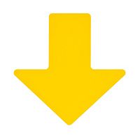 Метки Brady ToughStripe напольные в форме стрелки из полиэстера B-514