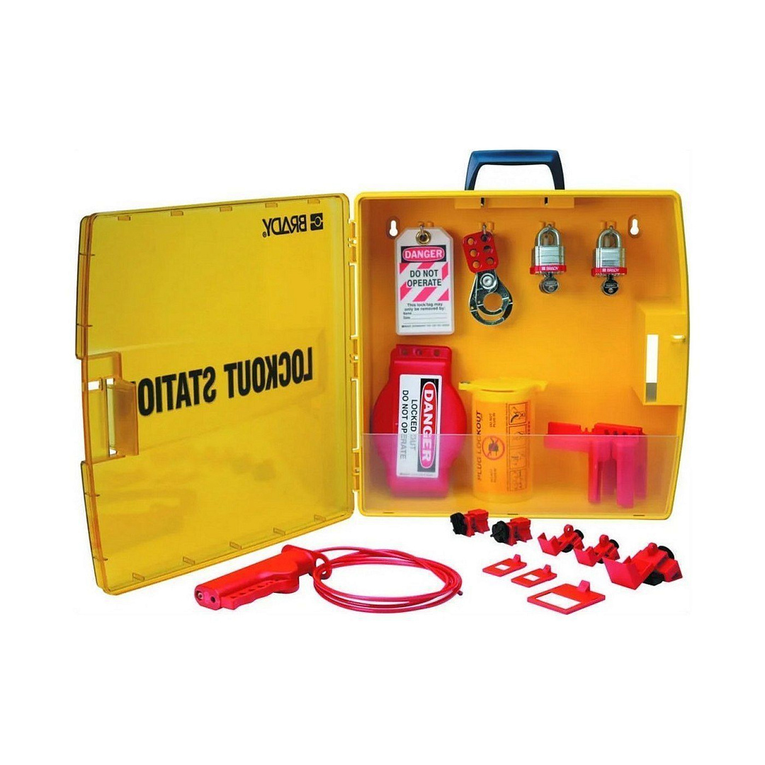 Станция Brady для блокираторов пластиковая переносная