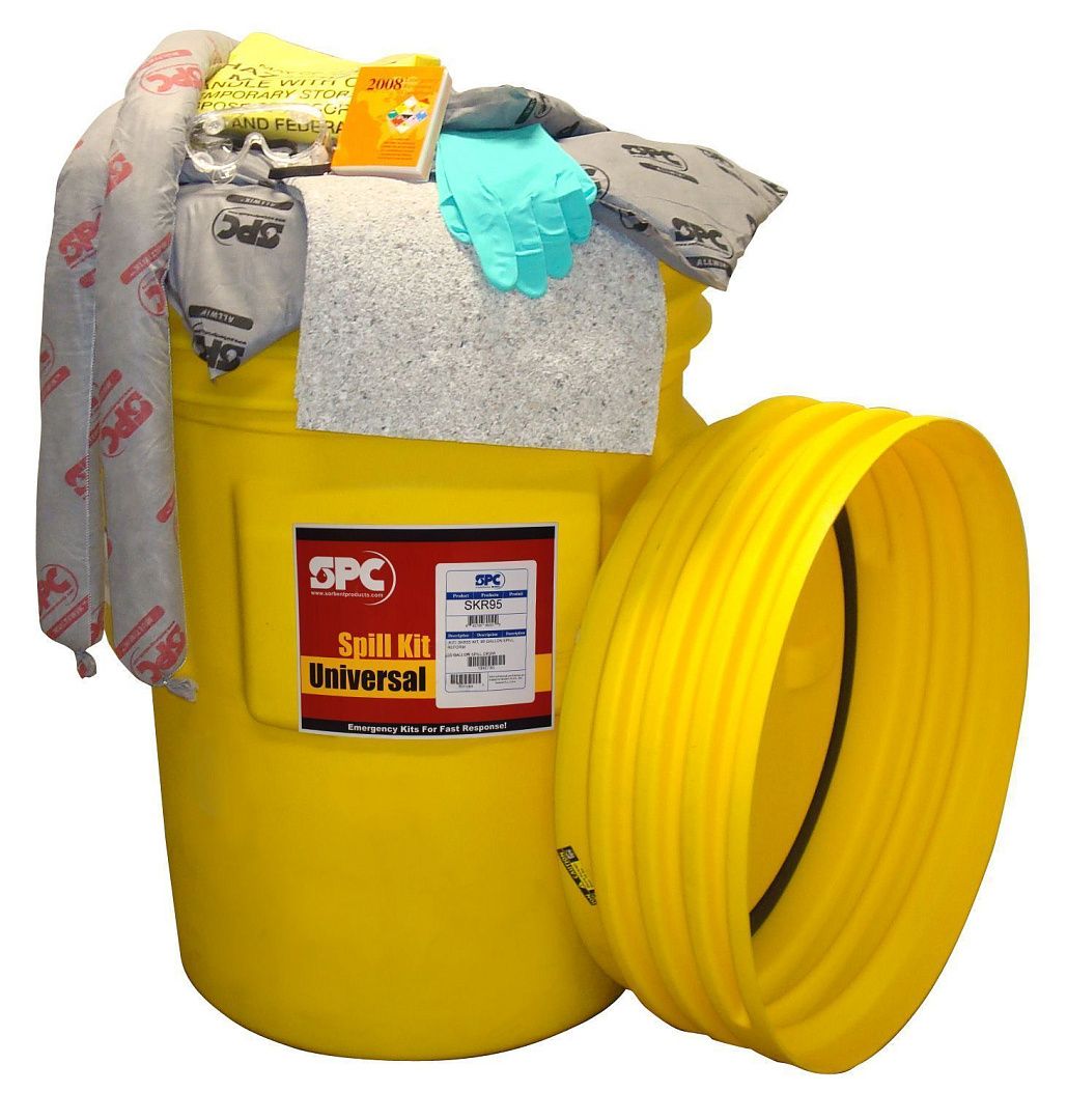 Комплект для устранения проливов Brady Overpack Drum Spill Kit в бочке (адсорбция 360 литров)