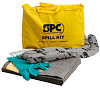 Комплект сорбентов для устранения пролива масла Brady SPC Spill Kit в сумке